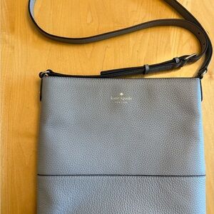 Kate Spade Blue Leather Messenger Bag